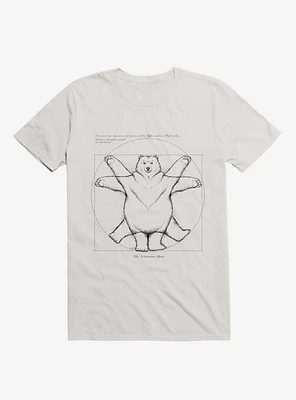 Vitruvian Bear White T-Shirt