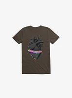 Bleeding Heart Brown T-Shirt