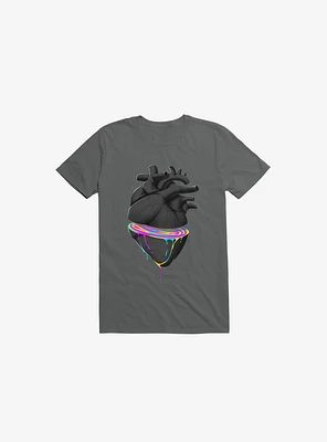 Bleeding Heart Charcoal Grey T-Shirt
