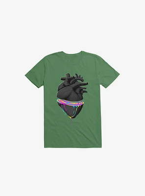 Bleeding Heart Kelly Green T-Shirt