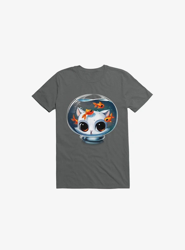Castronaut Cat Charcoal Grey T-Shirt