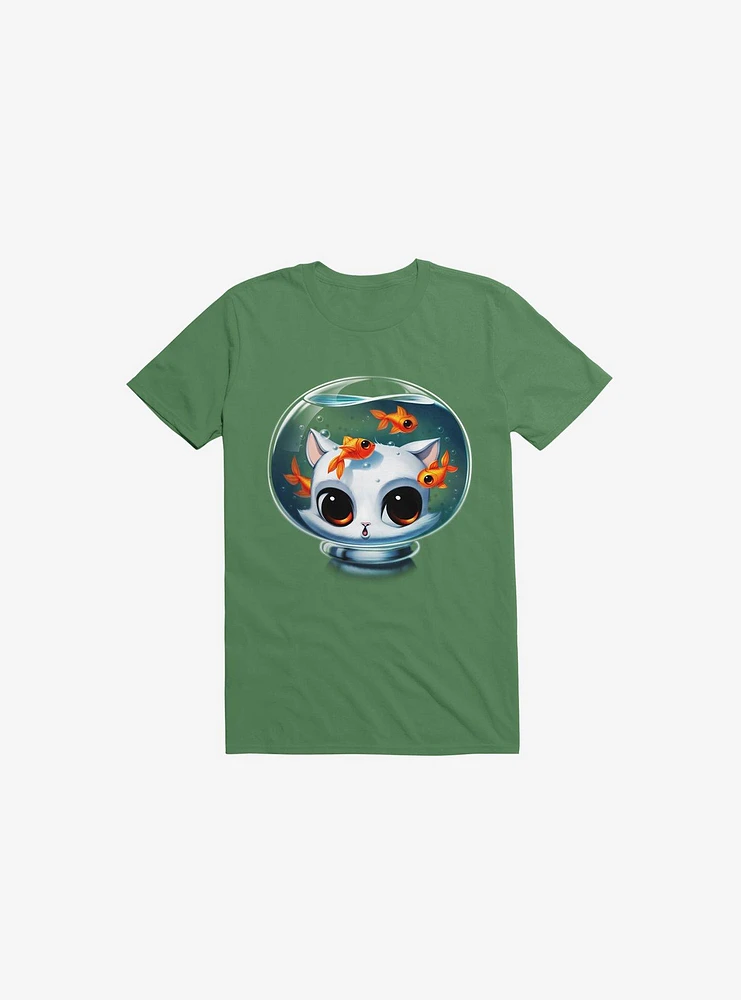 Castronaut Cat Kelly Green T-Shirt