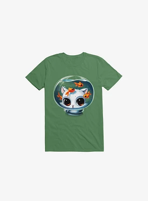 Castronaut Cat Kelly Green T-Shirt