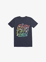 Crazy Cat Lady Navy Blue T-Shirt