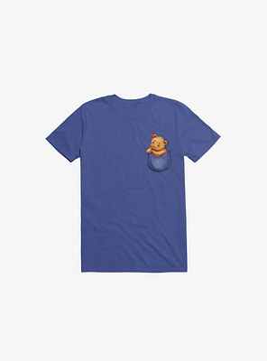 You're Always Inside My Heart Pocket Royal Blue T-Shirt