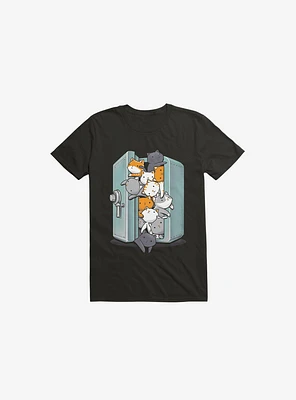 Treasure Cats Black T-Shirt