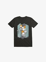 Treasure Cats Black T-Shirt