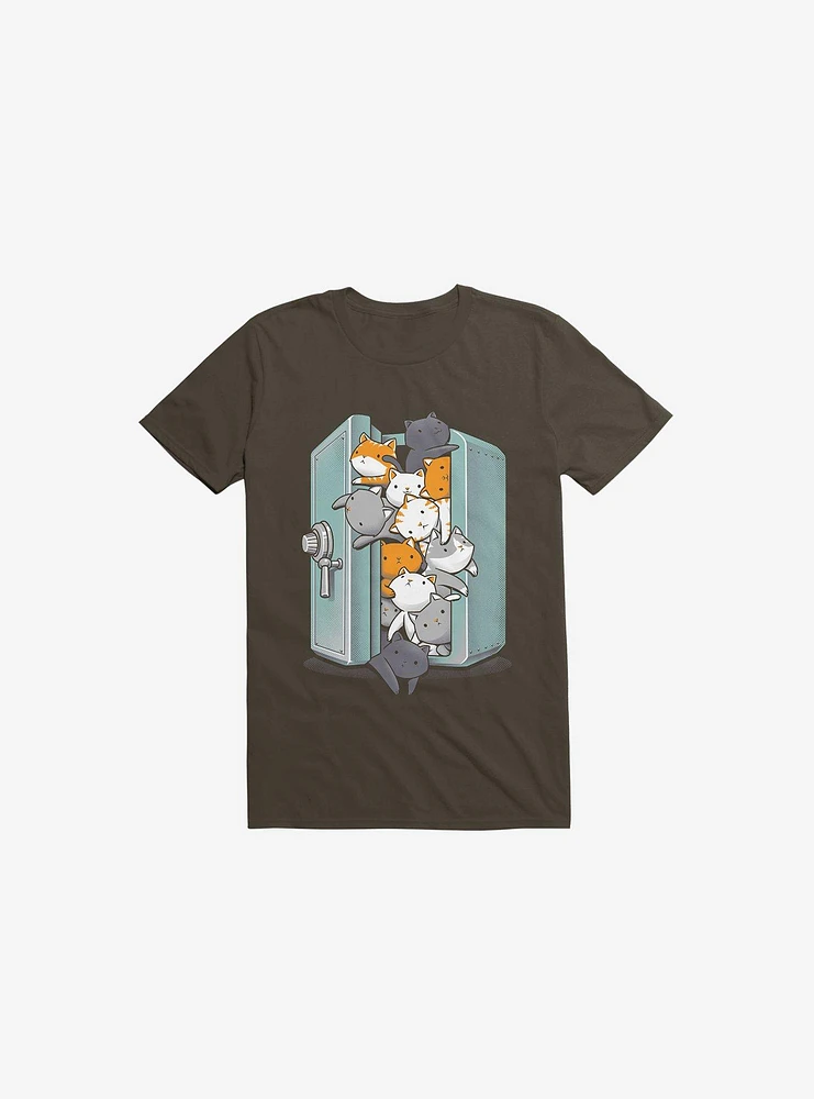Treasure Cats Brown T-Shirt