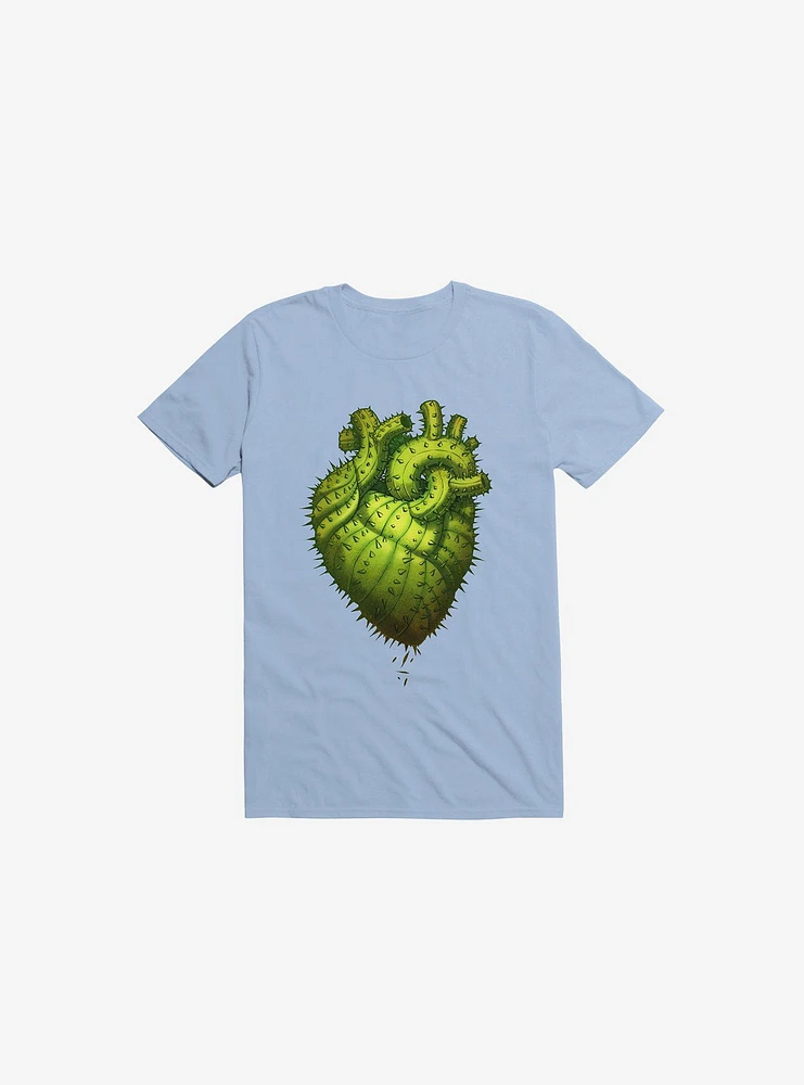 Cactus Heart Light Blue T-Shirt
