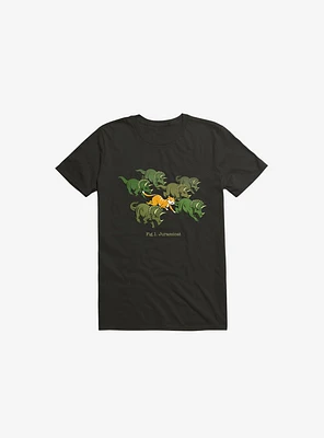 Jurassicats Black T-Shirt