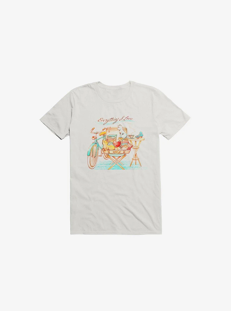 Everything I Love Travelling White T-Shirt