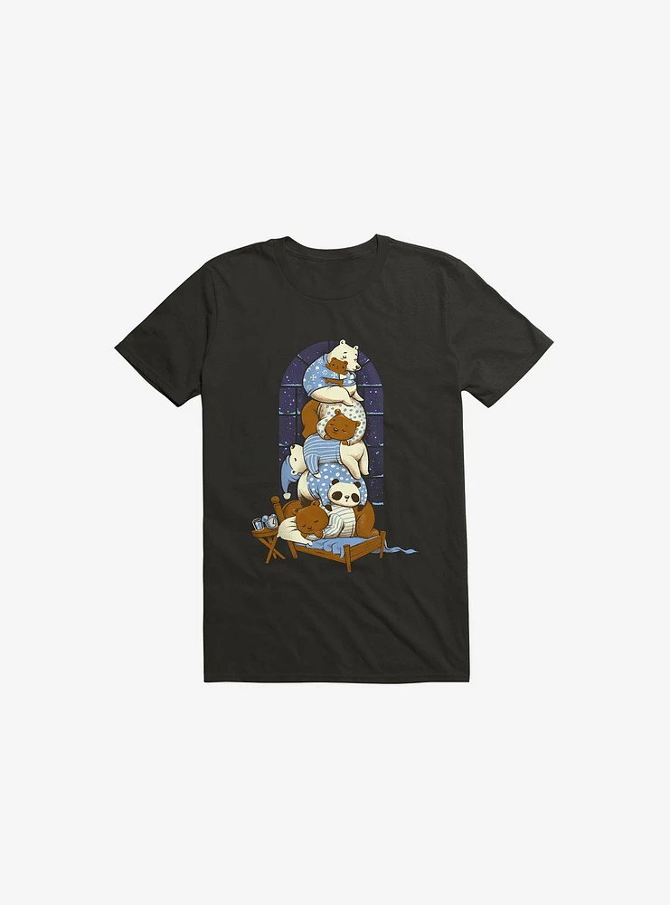 Good Night Bears Black T-Shirt