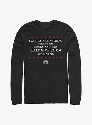 Marvel The Falcon And Winter Soldier Symbols Are Nothing_Xx Long-Sleeve T-Shirt