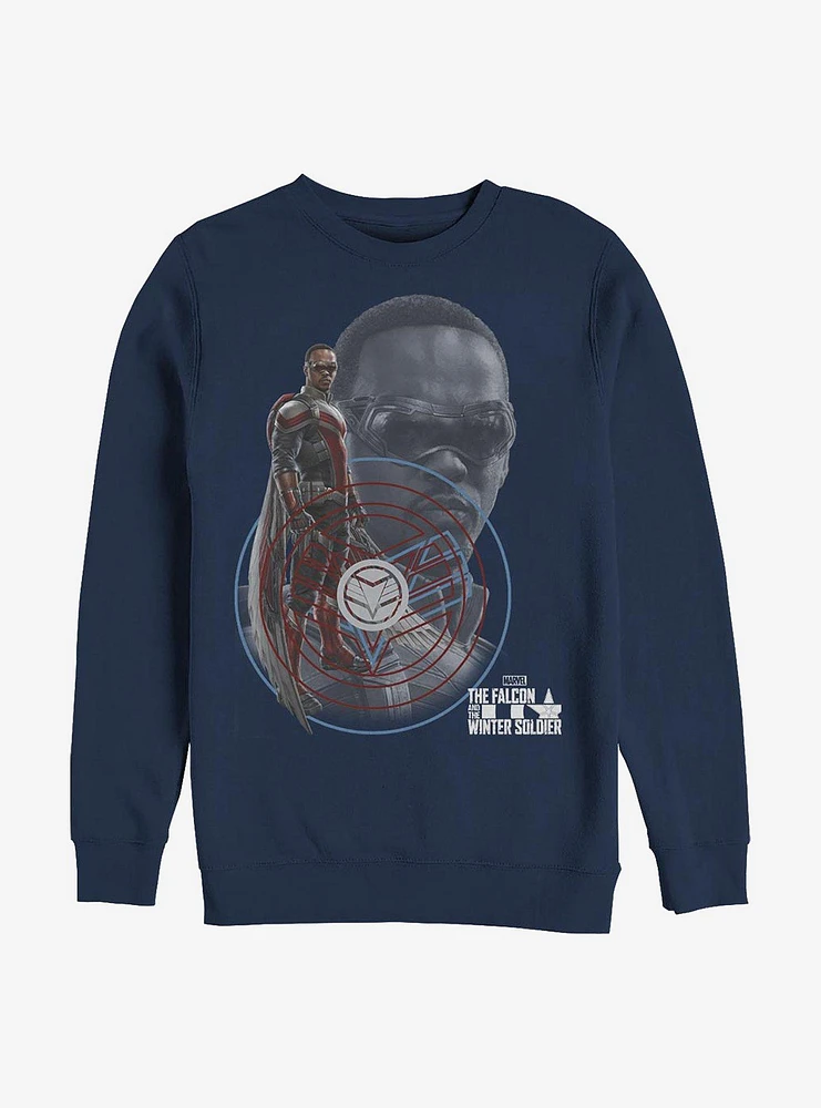 Marvel The Falcon And Winter Soldier Hero Crew Sweatshirt