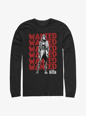 Marvel The Falcon And Winter Soldier Wanted Repeating Carter Long-Sleeve T-Shirt