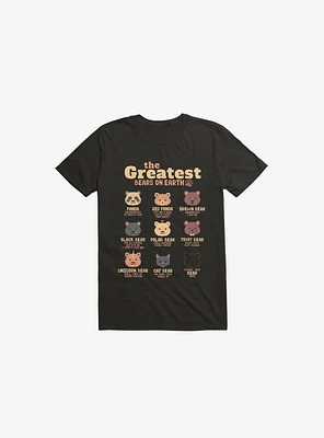 Greatest Bears: Insert Your Bear Black T-Shirt