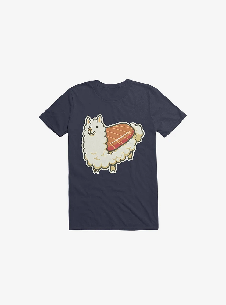 Alpaca Sushi Niguiri II Navy Blue T-Shirt