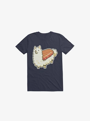 Alpaca Sushi Niguiri II Navy Blue T-Shirt