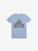 Feed Me And Tell I'm Pretty Bear Light Blue T-Shirt