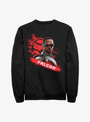Marvel The Falcon And Winter Soldier Falcon's Mission Crew Sweatshirt