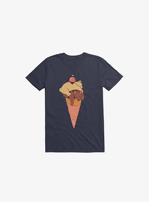 Ice Cream Bears Navy Blue T-Shirt