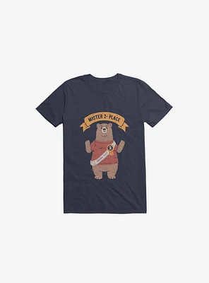 2nd Place Bear Navy Blue T-Shirt