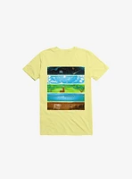 Across The Earth Corn Silk Yellow T-Shirt