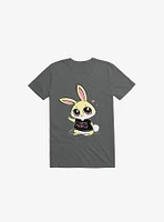 I Hate People Bunny Charcoal Grey T-Shirt