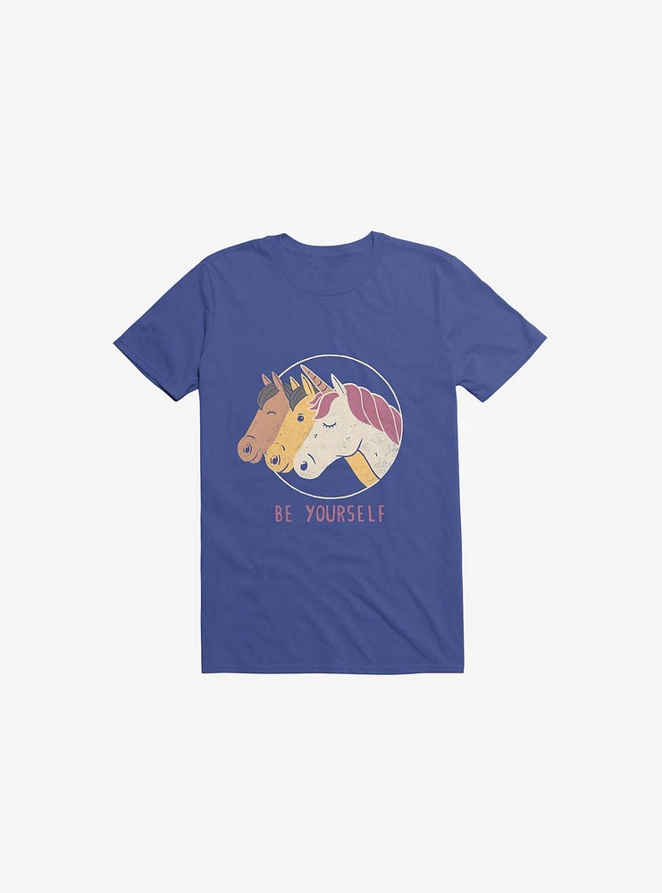 Be Yourself Unicorn Royal Blue T-Shirt