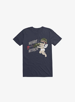 Heart Attack Navy Blue T-Shirt