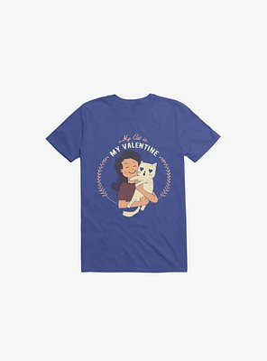 My Cat Is Valentine Royal Blue T-Shirt