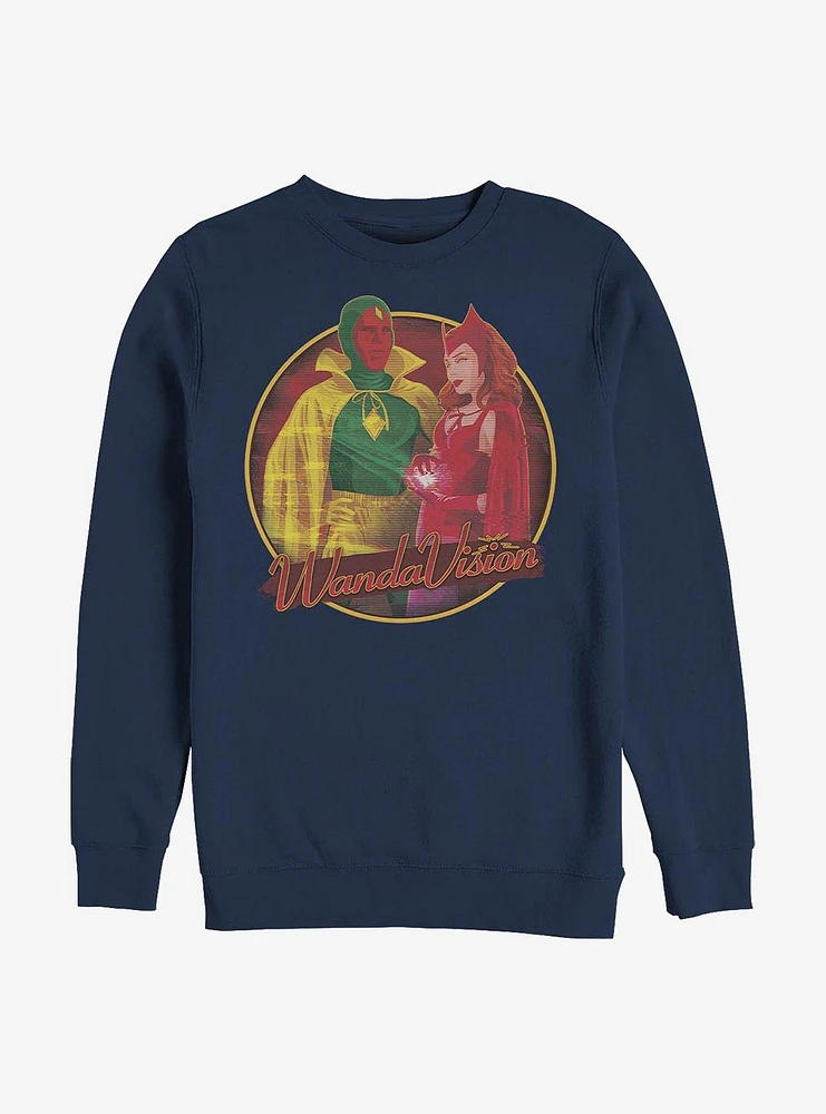 Marvel WandaVision Costume Couple Crew Sweatshirt