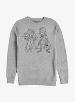 Marvel WandaVision Costume Couple Simple Ink Crew Sweatshirt