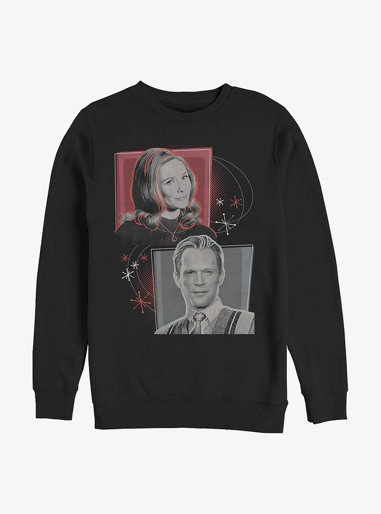 Marvel WandaVision Retro Boxups Crew Sweatshirt
