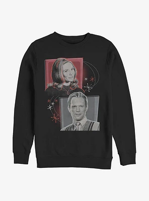 Marvel WandaVision Retro Boxups Crew Sweatshirt