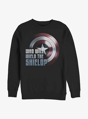 Marvel the Falcon And Winter Soldier Wielding Shield Sweatshirt
