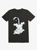 Do Not Disturb Cat Black T-Shirt