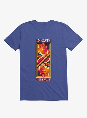Cats We Trust Royal Blue T-Shirt