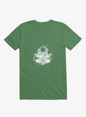 Becoming One With The Universe Astronaut Kelly Green T-Shirt
