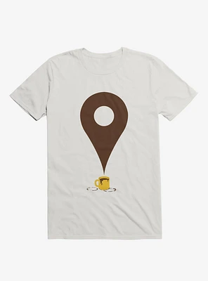 I Am Here Coffee White T-Shirt