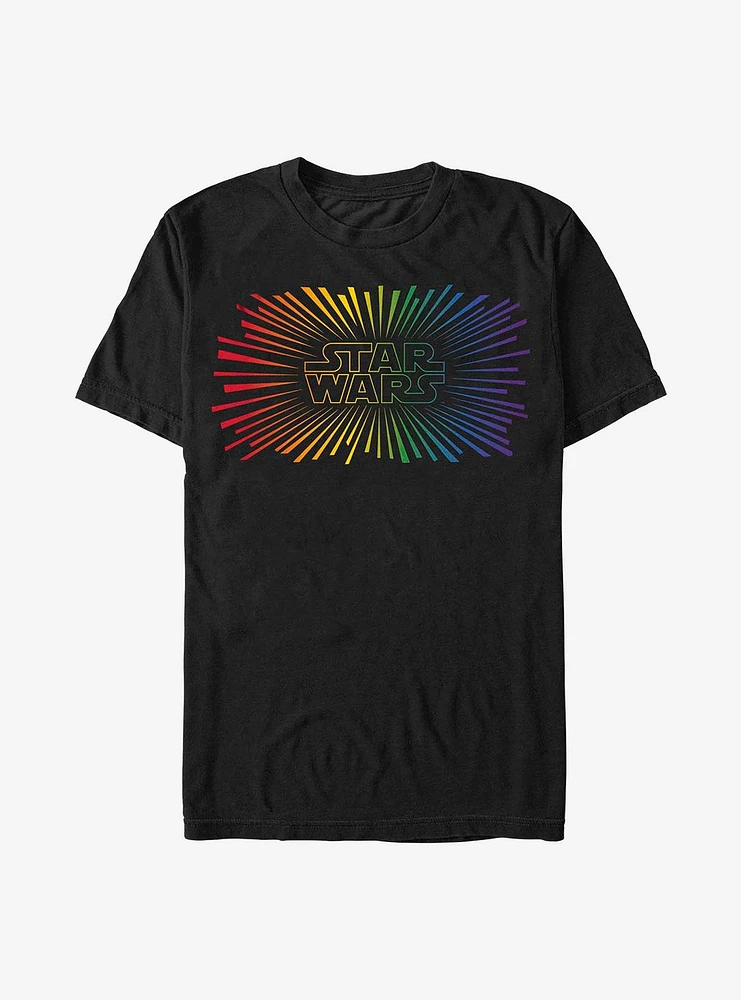 Star Wars Rainbow Rays Logo T-Shirt