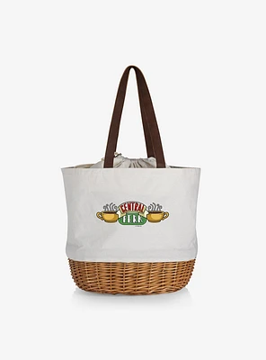 Friends Central Perk Canvas Willow Basket Tote