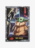 Star Wars The Mandalorian Baby Yoda Playing Card Canvas Wall Decor