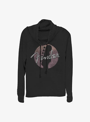 Fender Circled Logo Cowlneck Long-Sleeve Girls Top