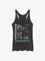 Marvel Avengers Black And White Group Girls Tank