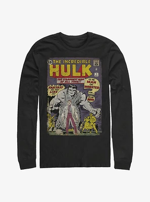 Marvel The Hulk Comic Cover Long-Sleeve T-Shirt