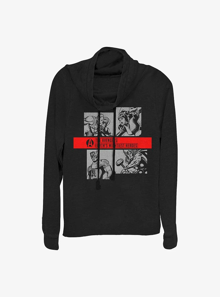 Marvel Avengers Bebop Cowlneck Long-Sleeve Girls Top