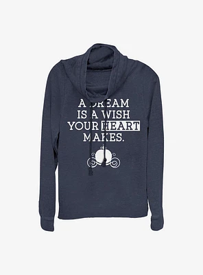 Disney Cinderella A Dream Cowlneck Long-Sleeve Girls Top