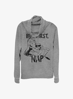 Disney Sleeping Beauty Aurora Nap Cowlneck Long-Sleeve Girls Top