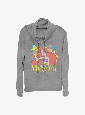 Disney The Little Mermaid Title Cowlneck Long-Sleeve Girls Top